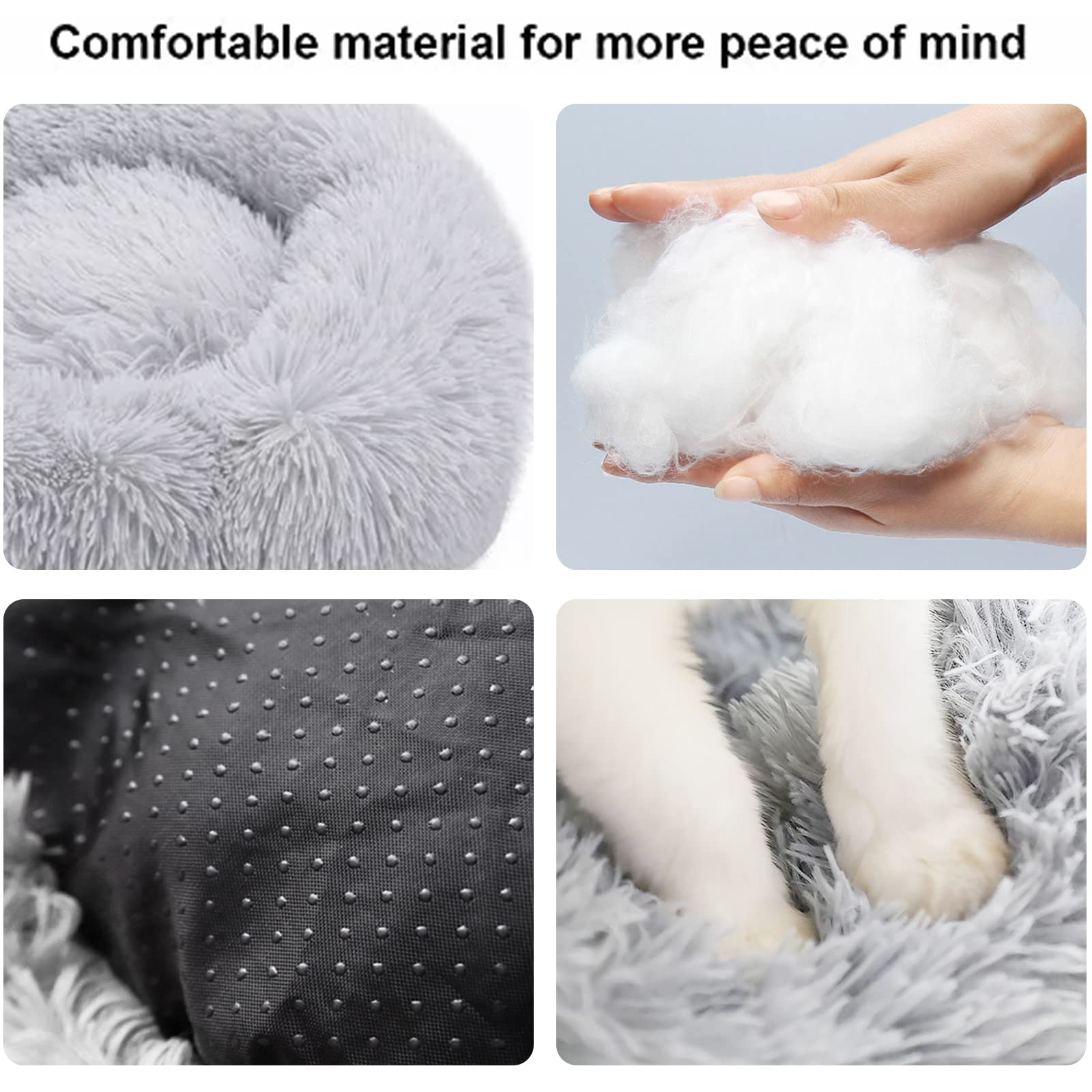 Cama Nisrada suave y acolchada para gatos, perfecta para siestas cálidas