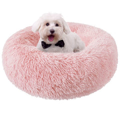 Cama Nisrada para perros, donut 24 pulgadas, descanso cómodo para dormir.