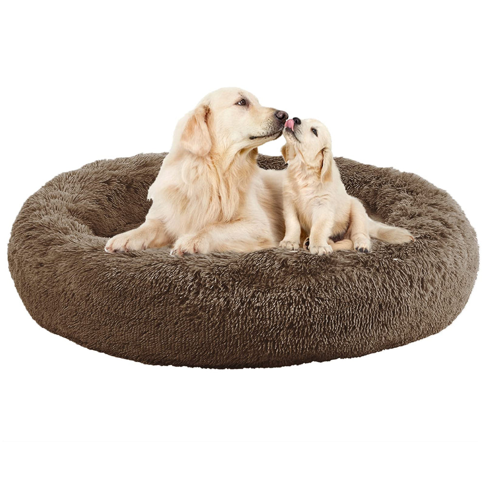 Cama Nisrada para perro en forma de dona de 30 pulgadas, descanso cómodo para todas las razas