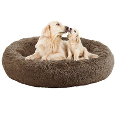Cama Nisrada para perro en forma de dona de 30 pulgadas, descanso cómodo para todas las razas