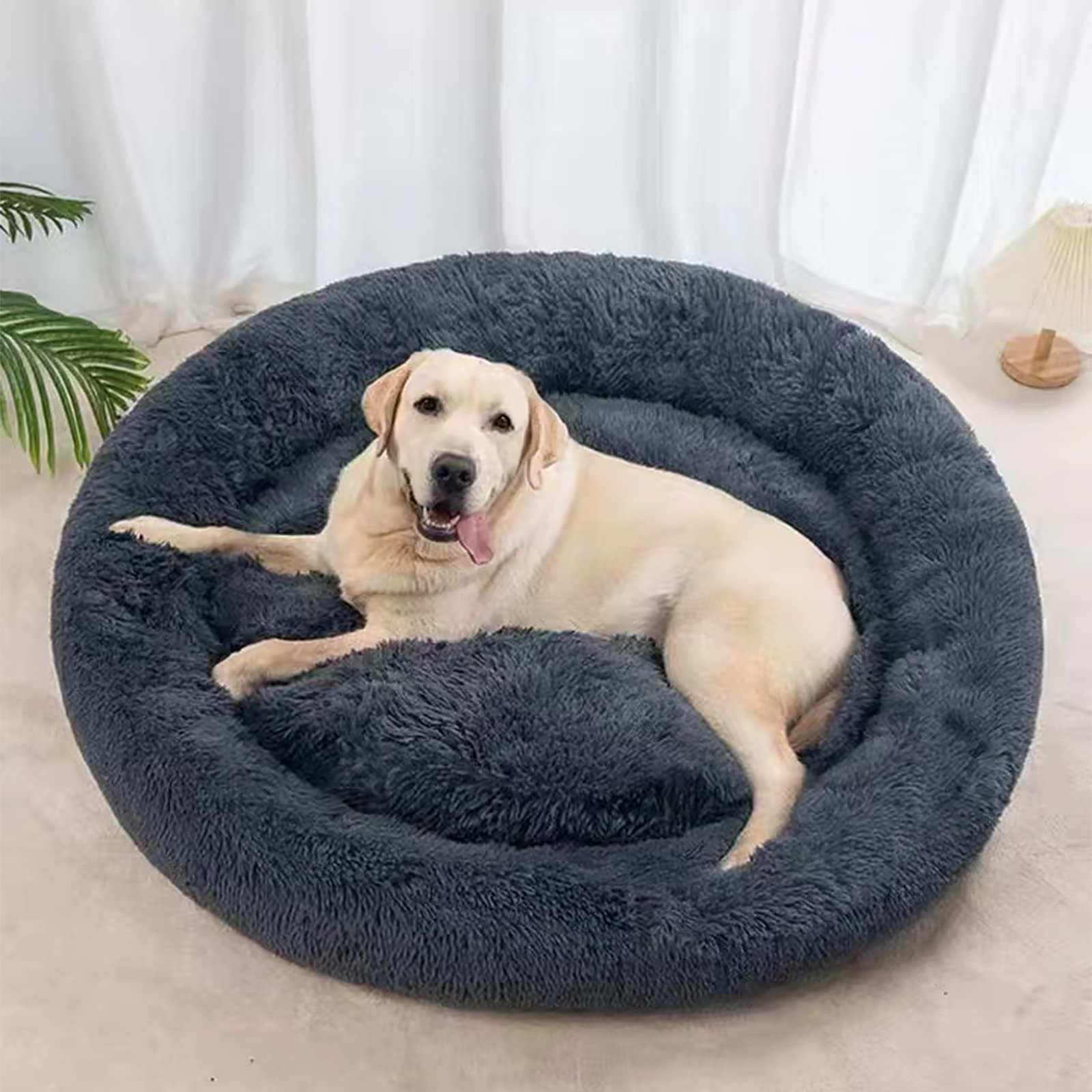 Cama Nisrada para perros redonda y confortable para dormir.