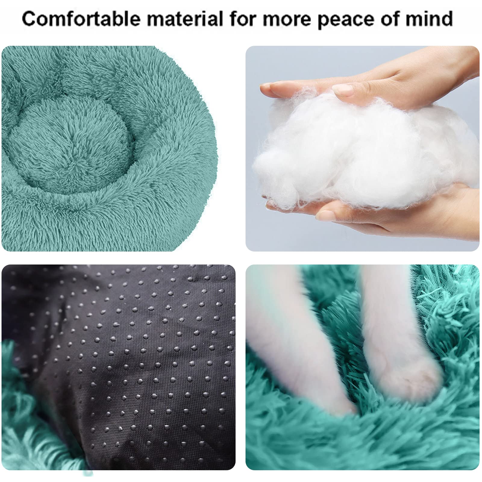 Nisrada cama con relleno PP cotton para descanso cálido y cómodo.