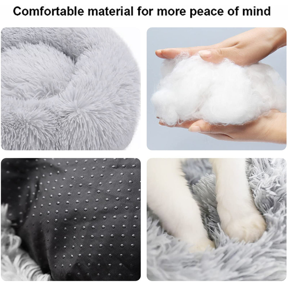 Cama Nisrada suave tipo felpa, acolchada, perfecta para familias que buscan confort en invierno.