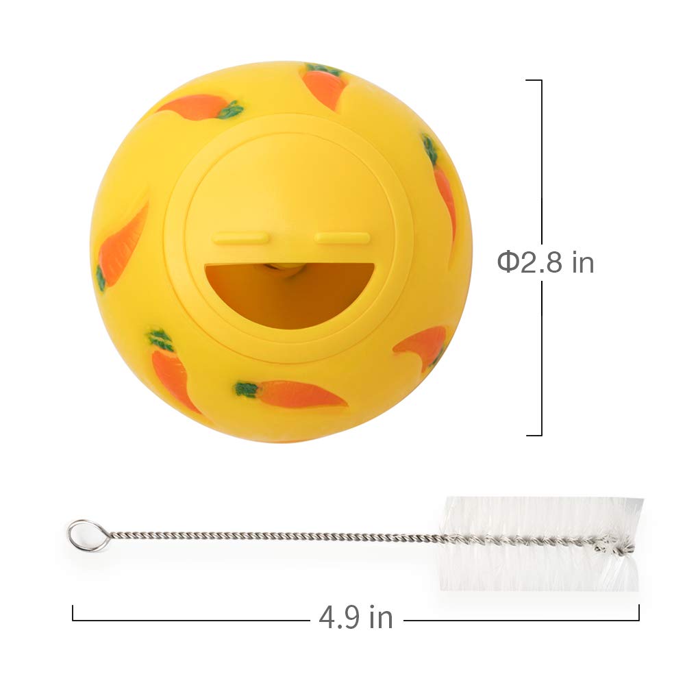 Niteangel Treat Ball, ideal para conejos y cobayas, fomenta juego y exploración.