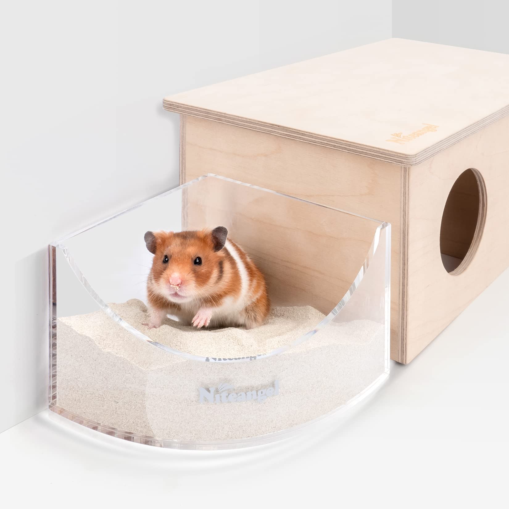Niteangel caja de arena acrílica, dimensiones adecuadas para jaulas.