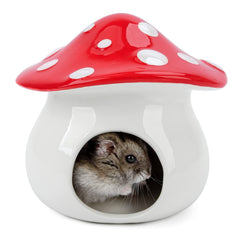 Niteangel casita ceramica hongo refugio comodo para hámster