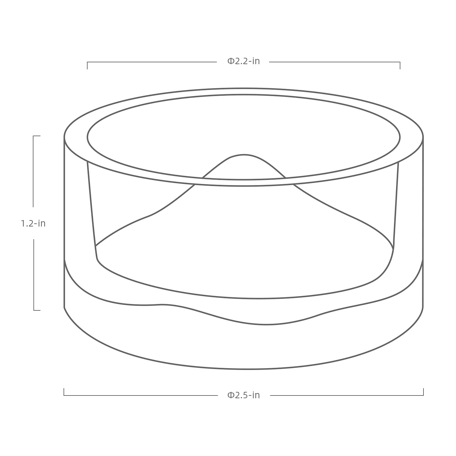 Uso múltiple Monte Fuji: plato para snacks o comida pequeña.