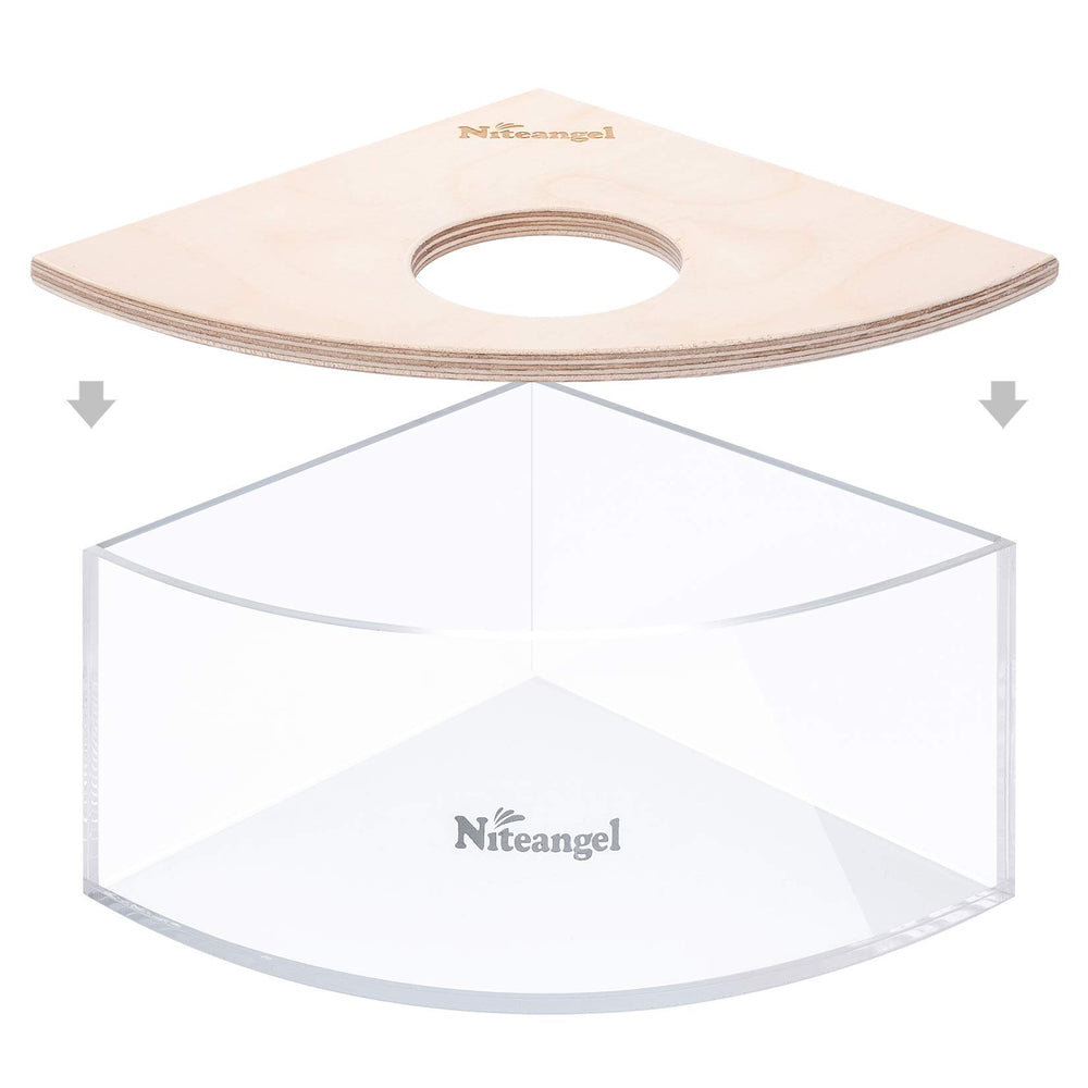 Niteangel acrilico transparente facilita observar la mascota mientras cava