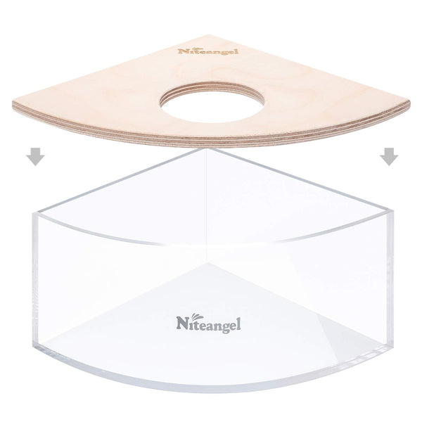 Niteangel acrilico transparente facilita observar la mascota mientras cava