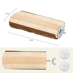 Niteangel plataforma madera para pajaros, superficie ideal para trepar y explorar.