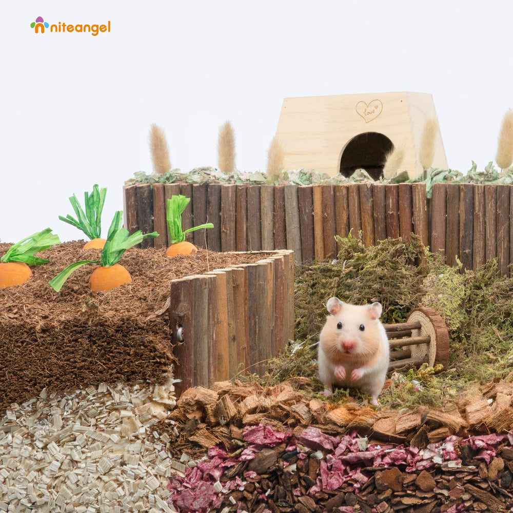 Niteangel refugio domo para roedores crea un rincón cálido.