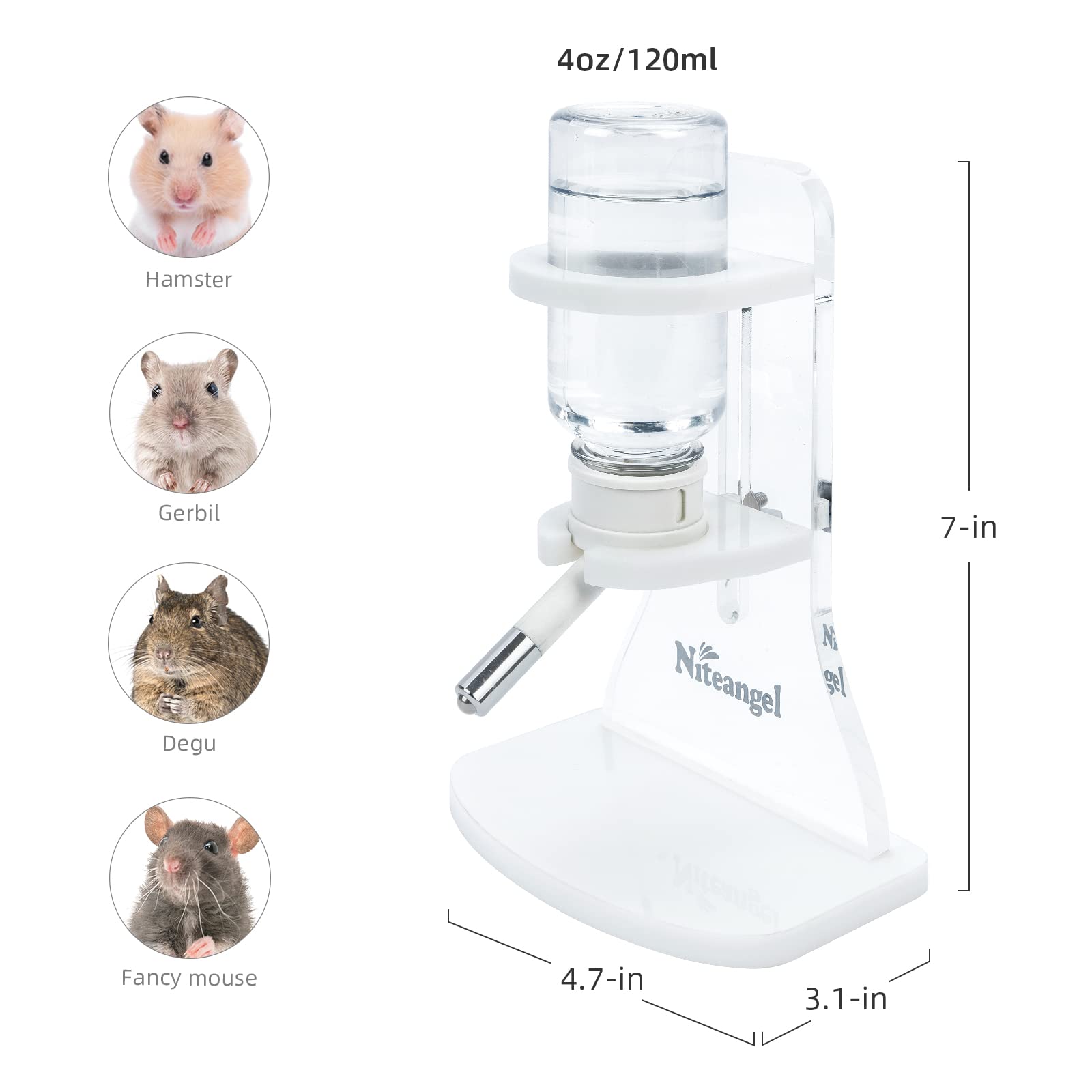 Niteangel soporte altura ajustable para distintas mascotas pequeñas