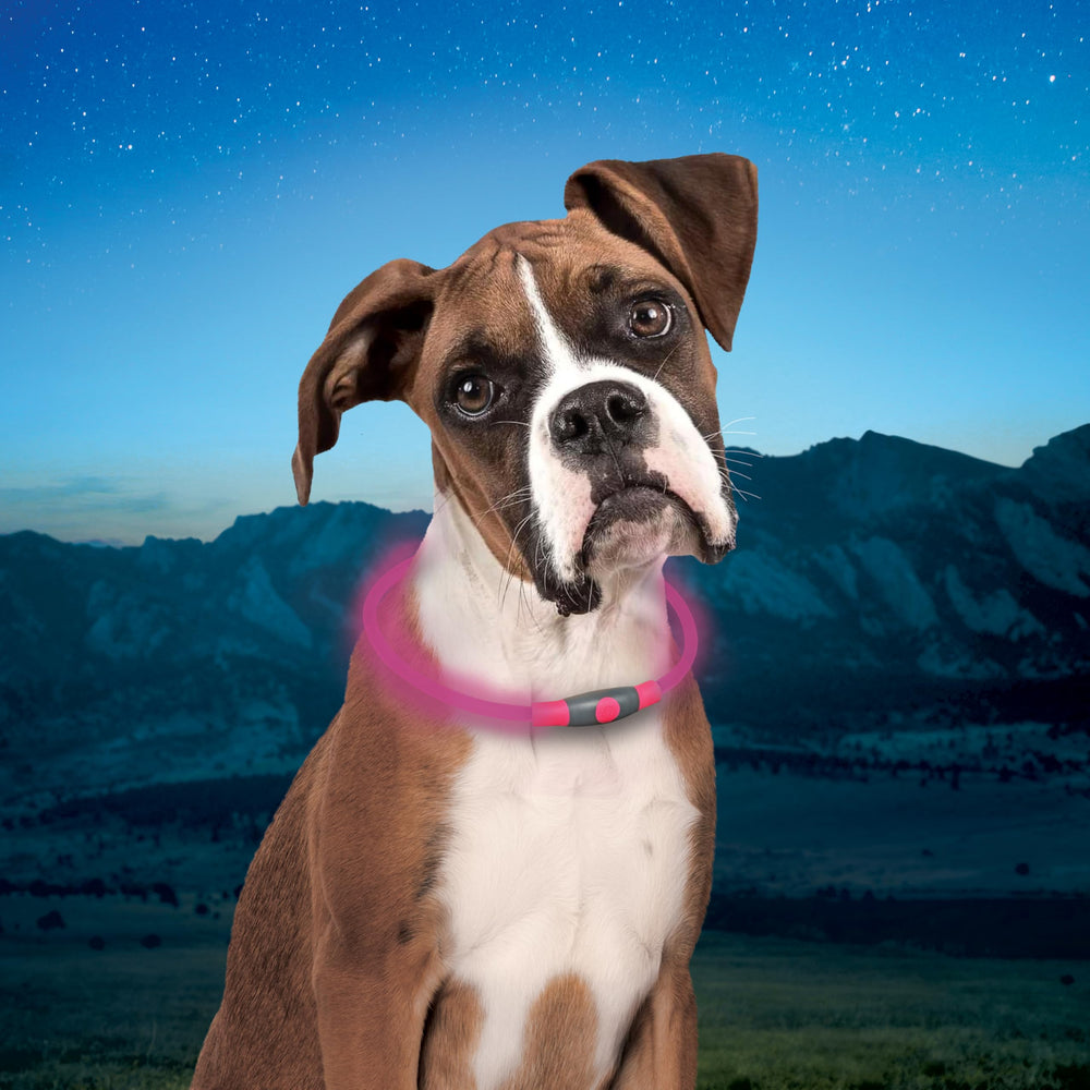 NiteIze NiteHowl collar LED se desliza fácilmente para ajuste cómodo.