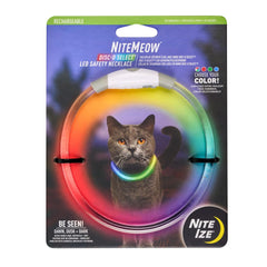 Nite Ize NiteMeow collar luz recargable, aumenta visibilidad de tu gato al atardecer.