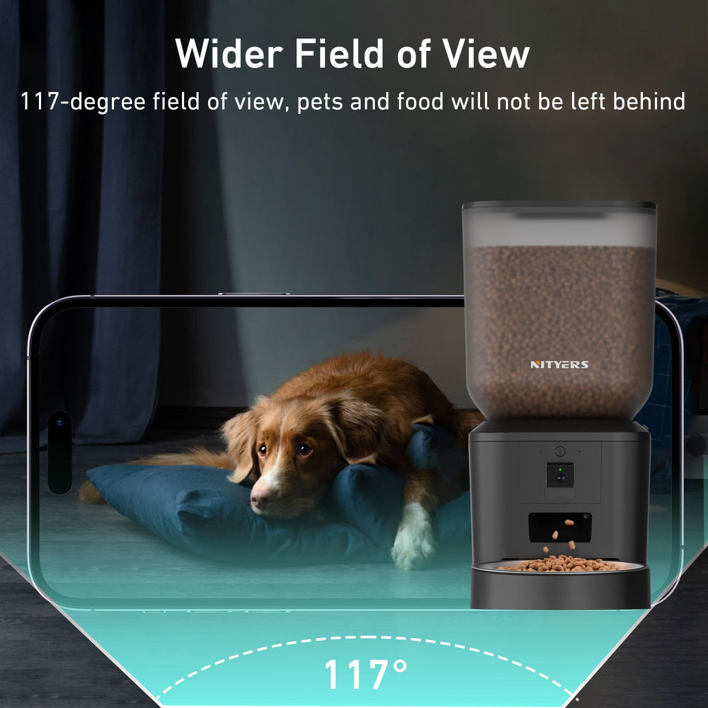 Nityers control por app con WiFi 2.4G/5G para gestionar comidas desde cualquier lugar.