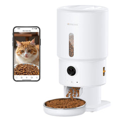 Nityers alimentador con cámara 1080p para vigilar la comida de tu gato