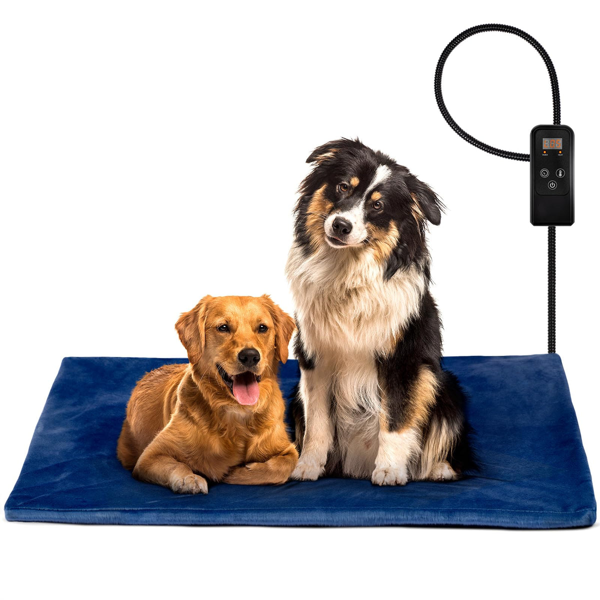 Niubya almohadilla calefactable para mascotas; calor cómodo para perros y gatos.