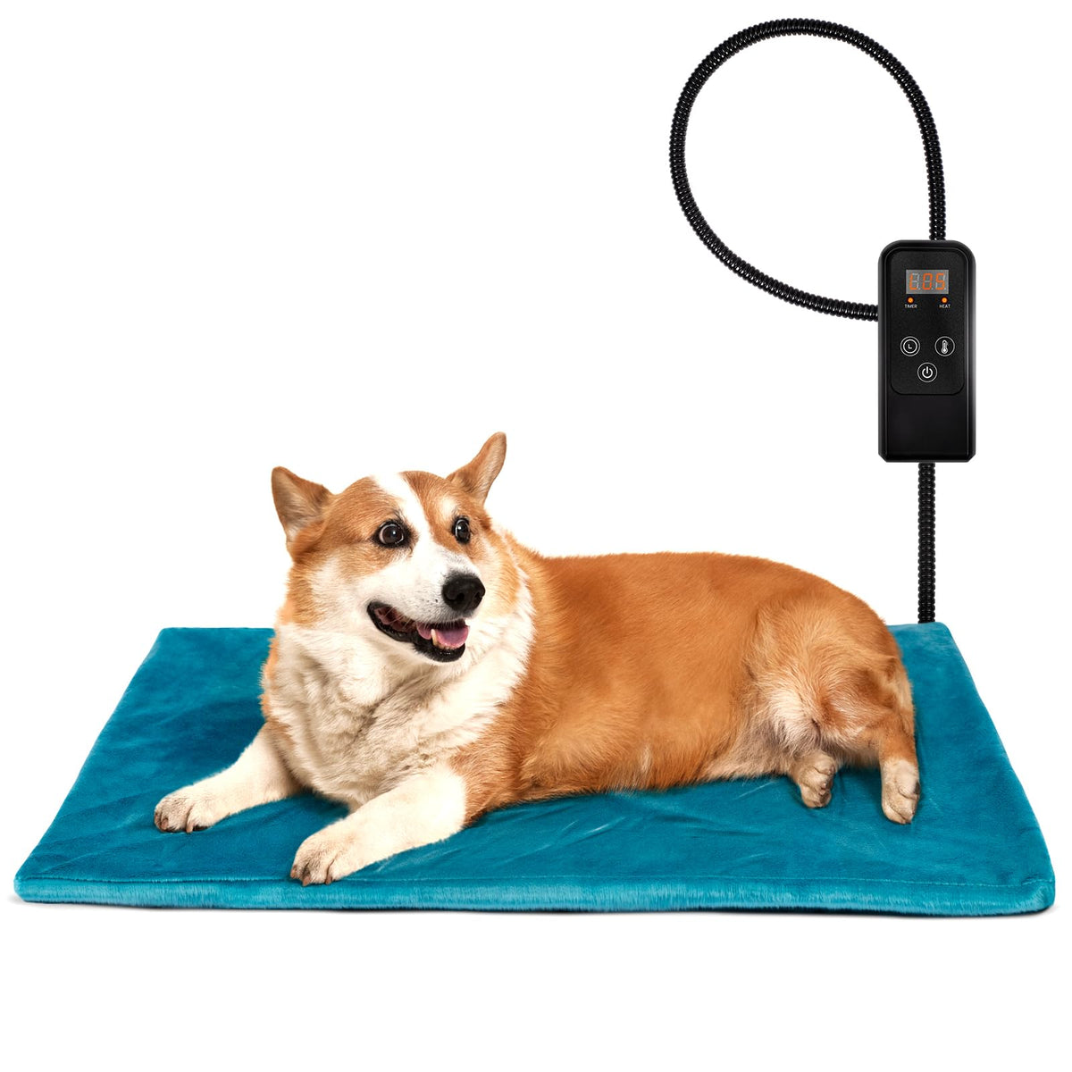 Niubya almohadilla térmica para perros y gatos con ajuste de temperatura para confort.