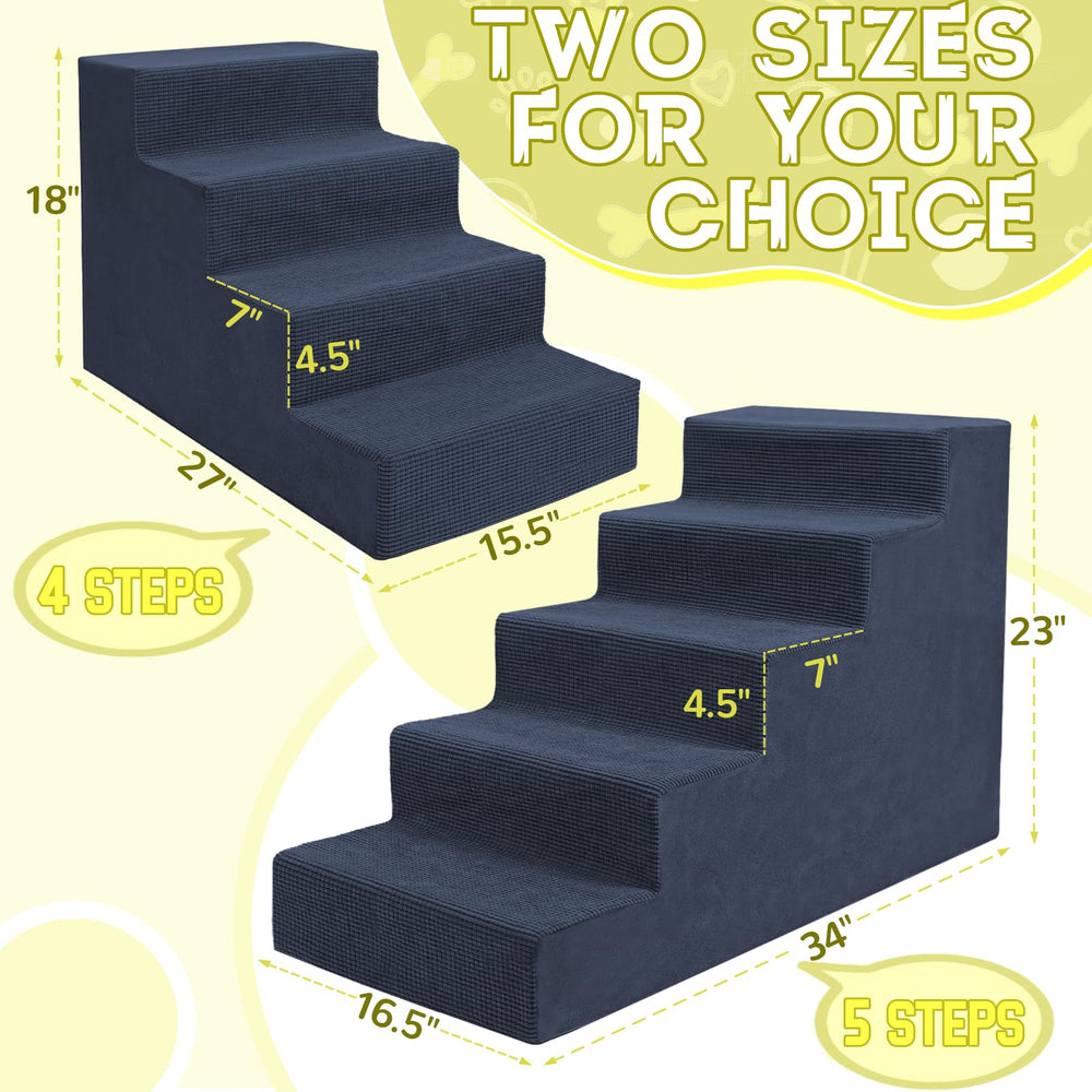 Niubya escalera para mascotas de 4 pasos, ideal para gatos y perros