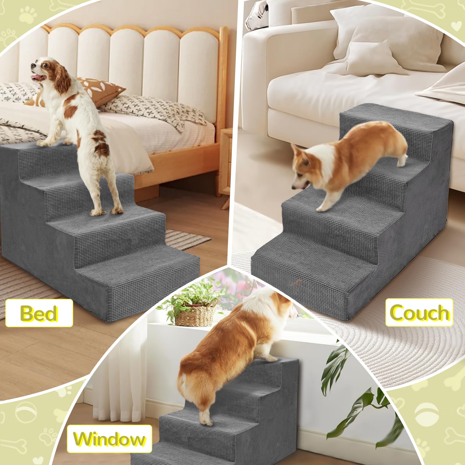 Uso versátil en cama o sofá con Niubya Escaleras.