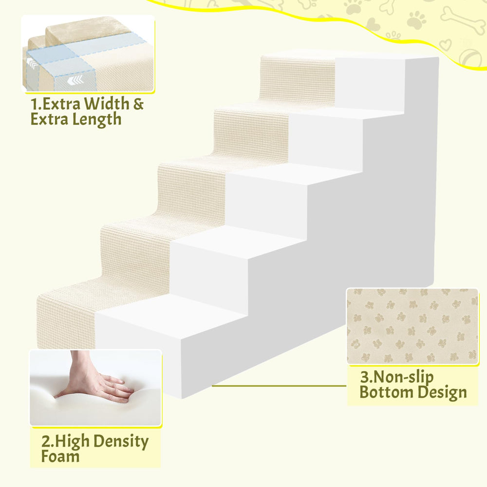 Escalones Niubya doblables para cama, ahorro de espacio.