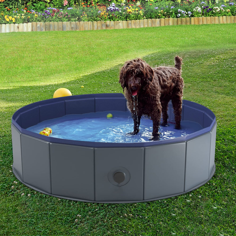 Piscina Niubya de 32 pulgadas, tamaño amplio para mascotas.