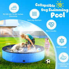 Niubya piscina de PVC para mascotas, material duradero para uso repetido al aire libre.