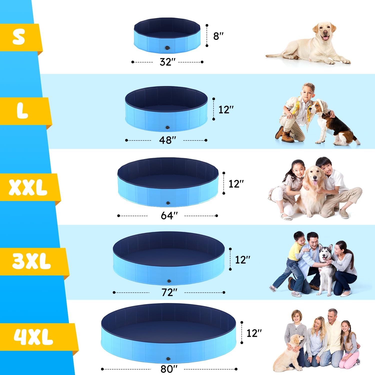 Niubya piscina para exteriores e interiores, uso versátil.