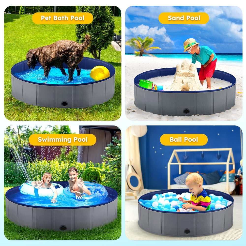 Niubya piscina para mascotas: espacio divertido y práctico para verano al aire libre.