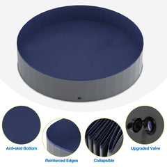 Niubya piscina para perros plegable en PVC resistente y duradero.