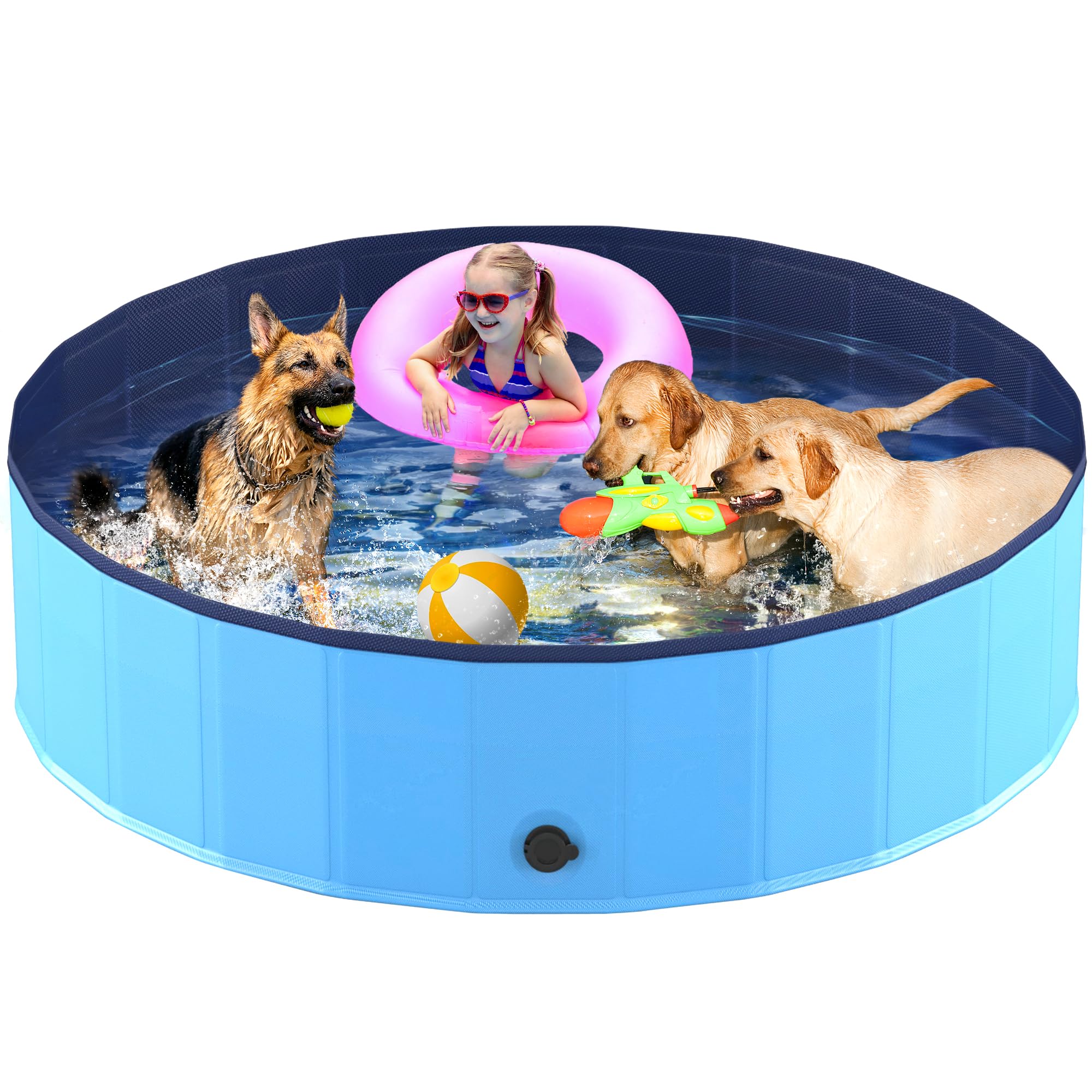 Niubya piscina plegable para mascotas: diversión al aire libre.
