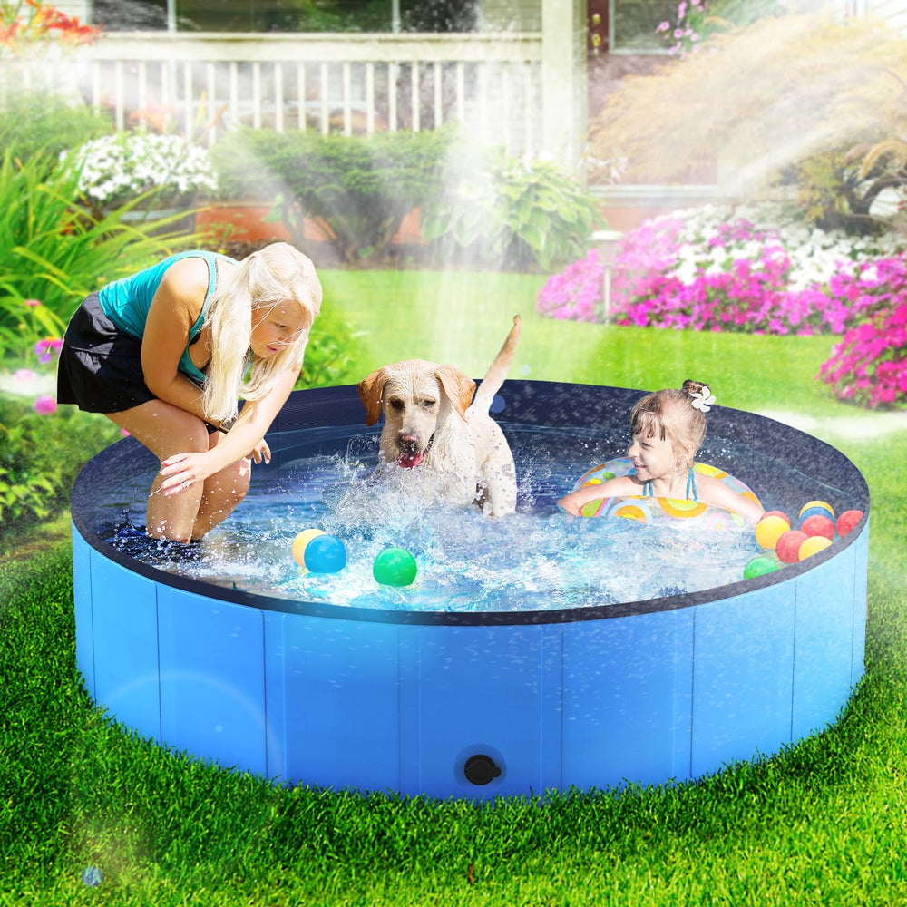 Niubya piscina portátil y ligera, perfecta para viajes y espacios reducidos.