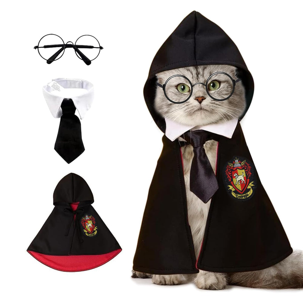 NIULA disfraz-gato dia de brujas capa-mago, cómodo y llamativo para fiestas.