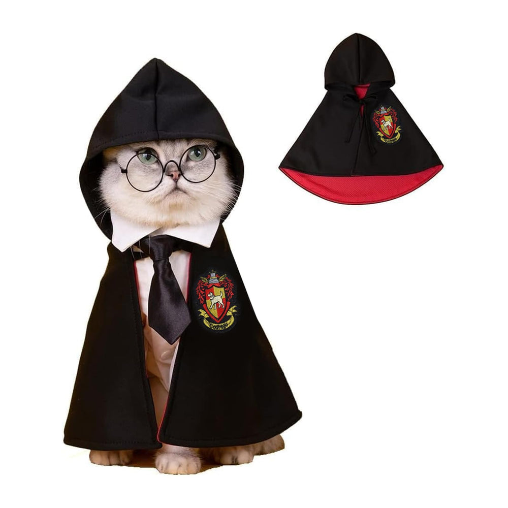 NIULA disfraz-gato dia de brujas pajarita-anteojos, ideal para presentaciones y fotos memorables.