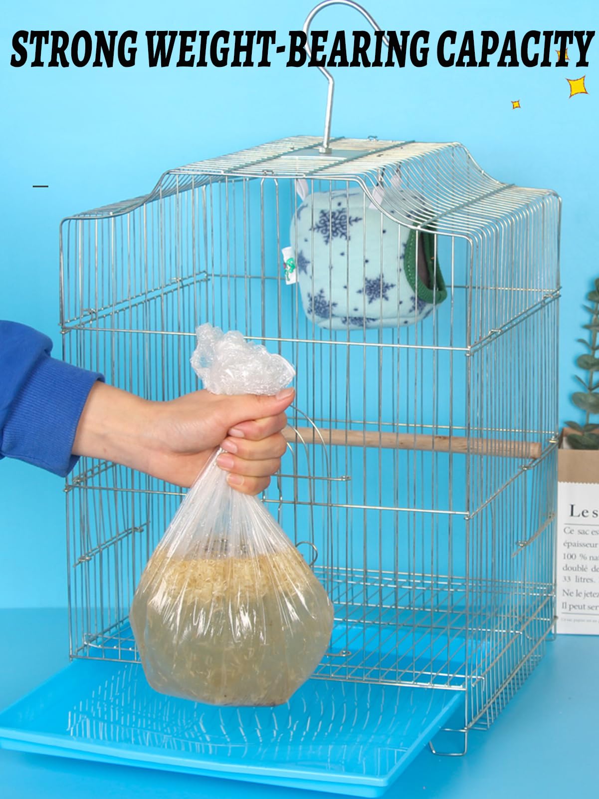 Niwaes compatible con diversas aves, mantiene jaulas limpias