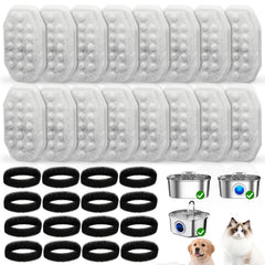 NIXOOT filtros repuesto para fuente de gatos con filtración triple para agua más limpia.