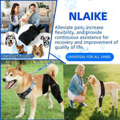 NLAIKE perro usando la rodilla ACL con diseño cómodo en paseo.