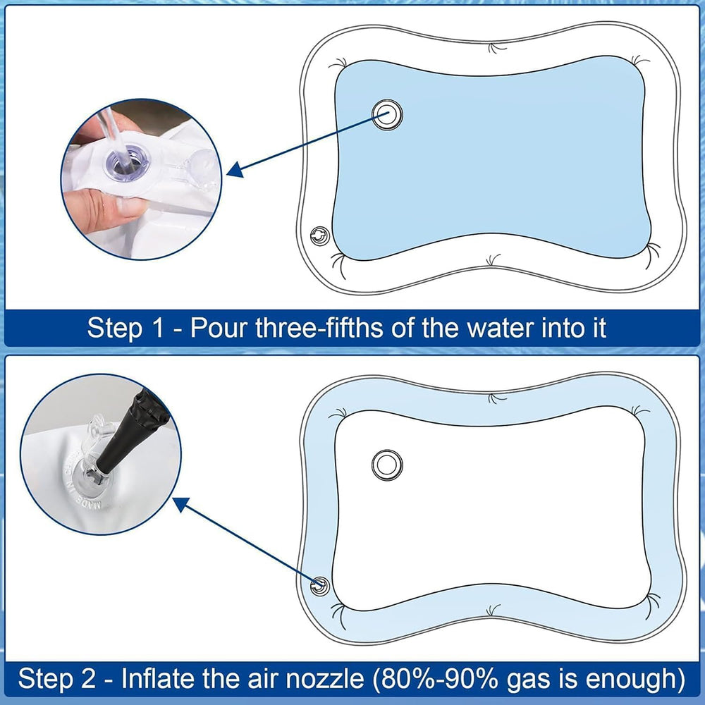 NLAIKE alfombra de agua para uso interior y juego continuo