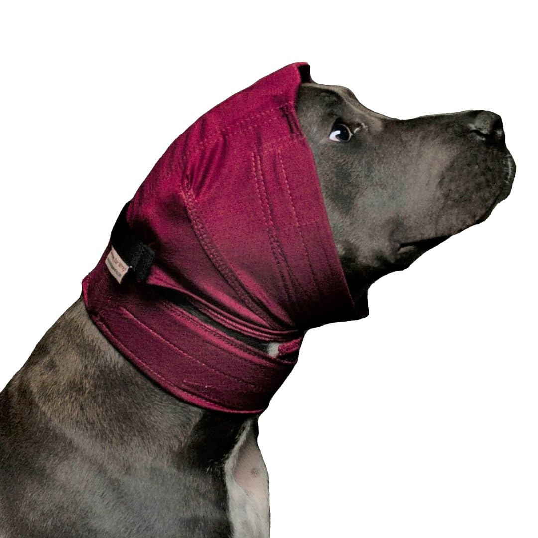 No Flap: malla punto rojo, wrap cómodo para orejas durante recuperación