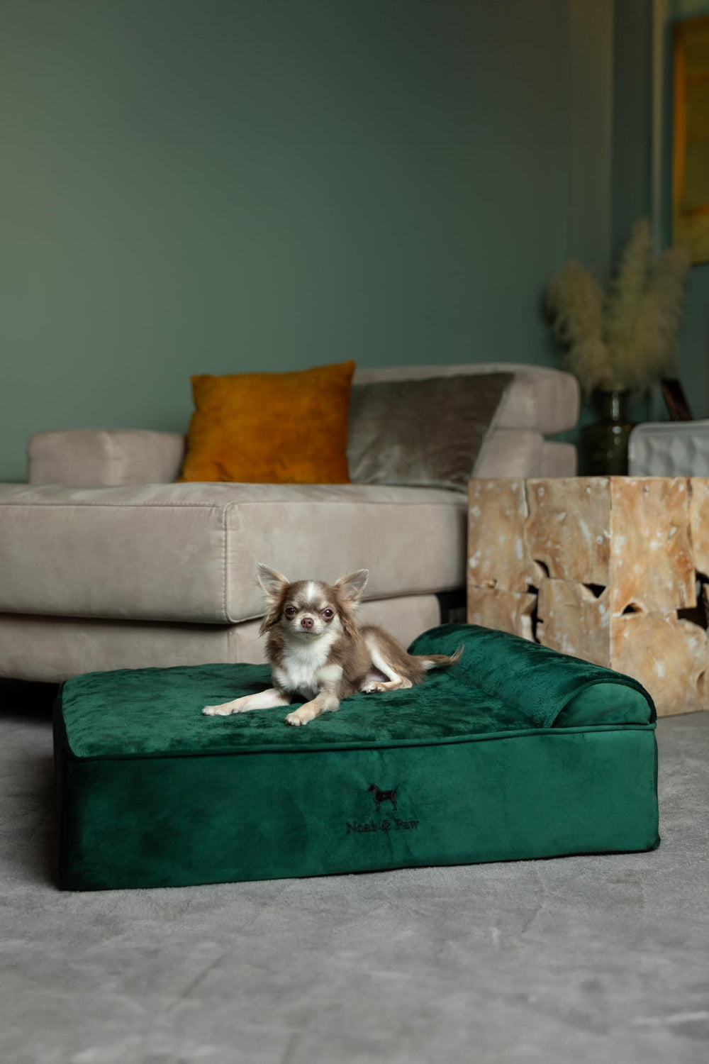 Cama NOAH & PAW con gel enfriante para regular temperatura durante el descanso.