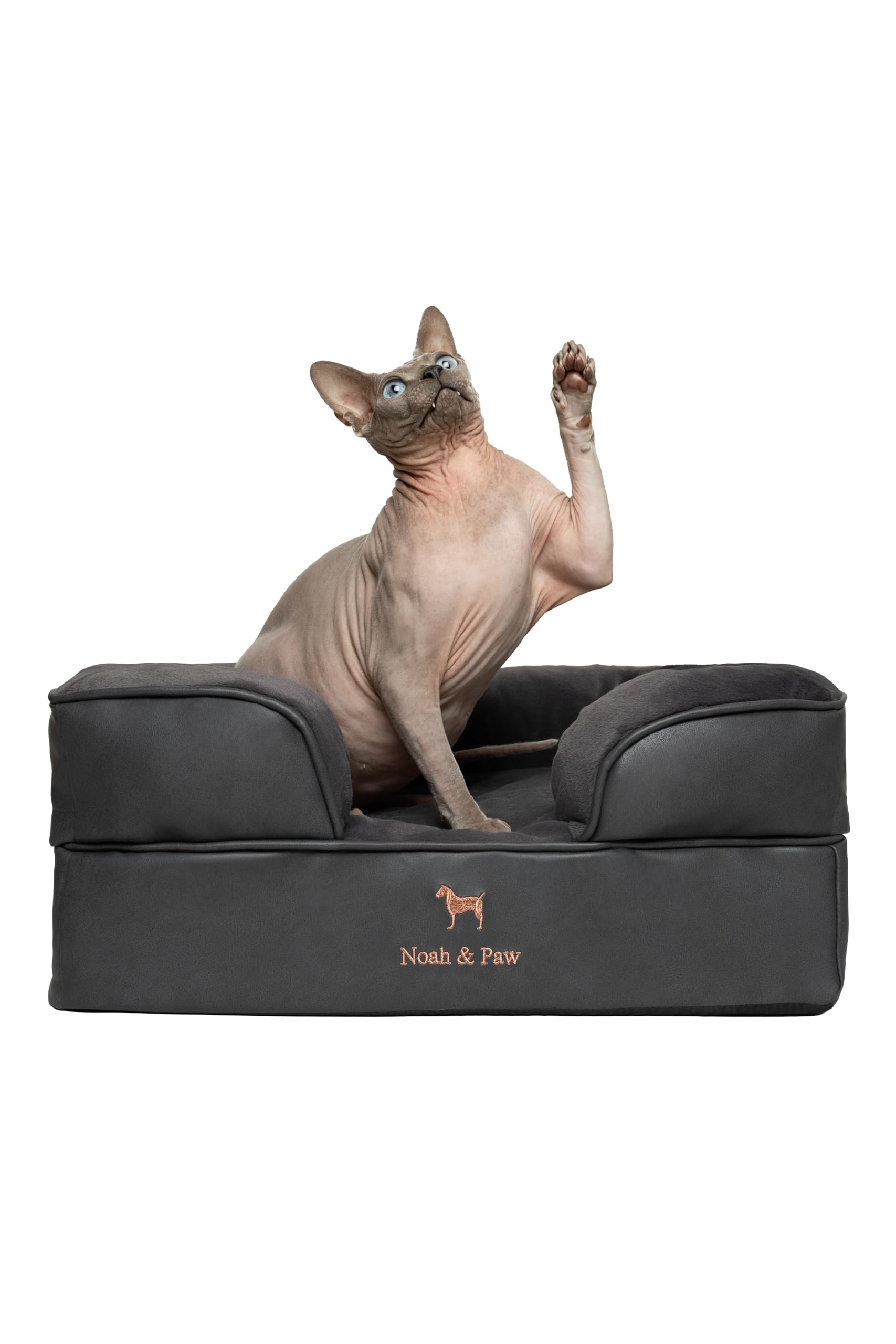 Cama NOAH & PAW para perro pequeño con soporte ortopédico y acolchado cómodo