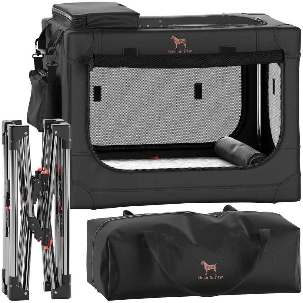 Jaula plegable Noah & Paw para perros, ideal para viajar con comodidad