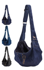 Noah & Paw sling en denim de lujo para paseos cómodos