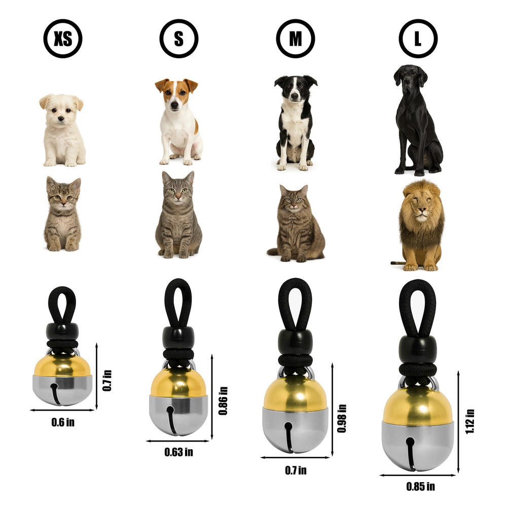 Noble Bells campana de collar, paquete incluye accesorios.