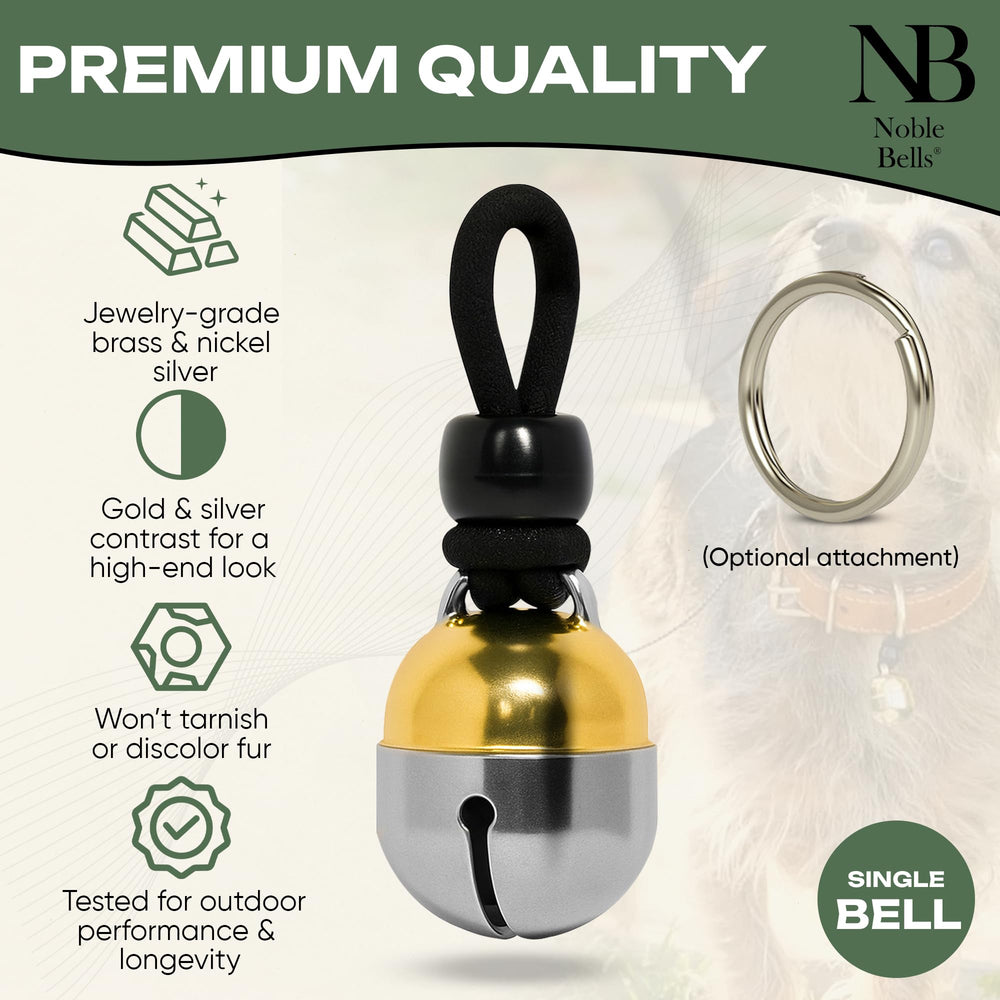 Noble Bells campana de collar sonido extra fuerte para entrenamiento al aire libre.