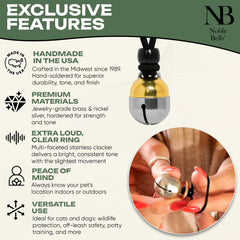 Noble Bells materiales latón y plata de níquel, duradero
