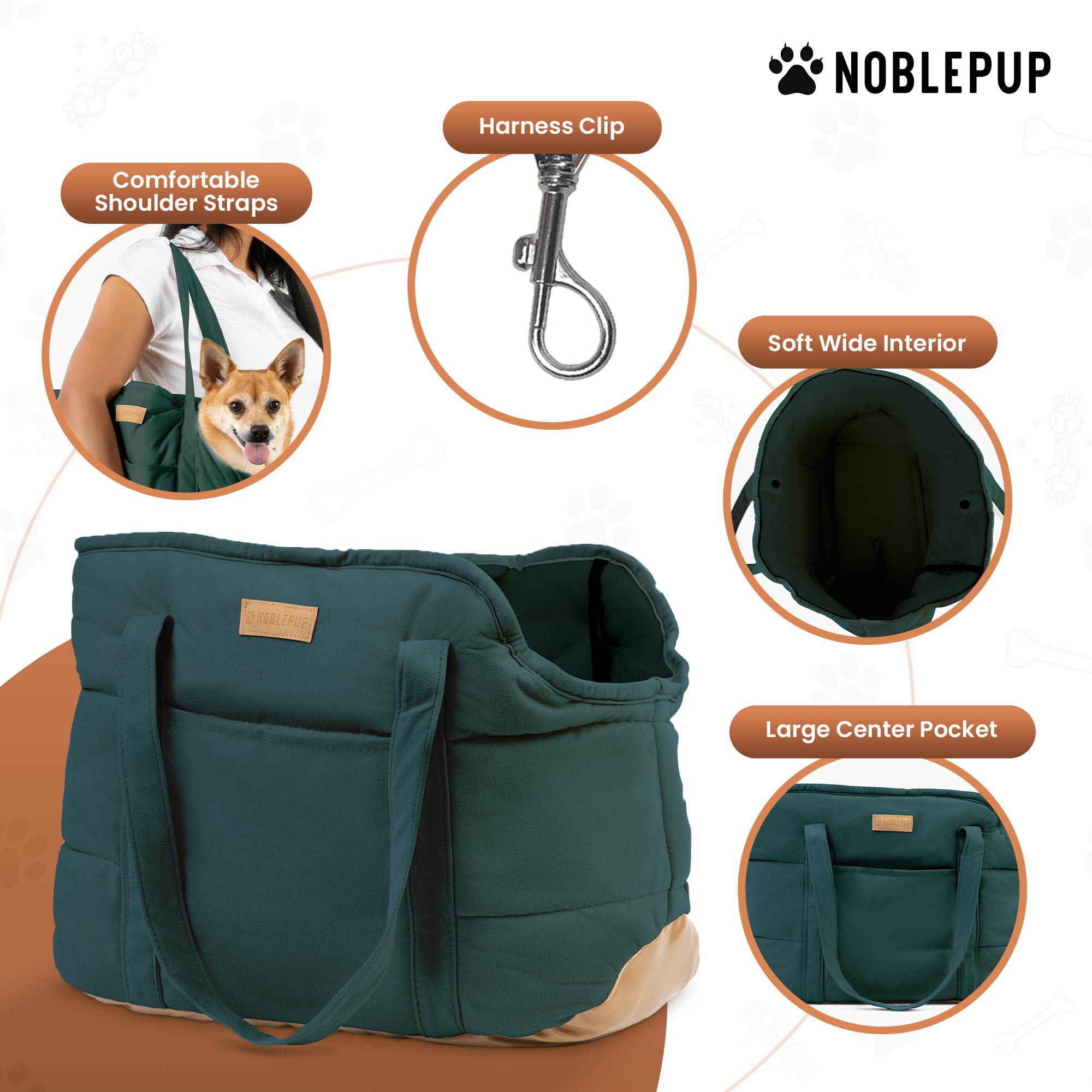 NoblePup base de madera removible facilita la limpieza.