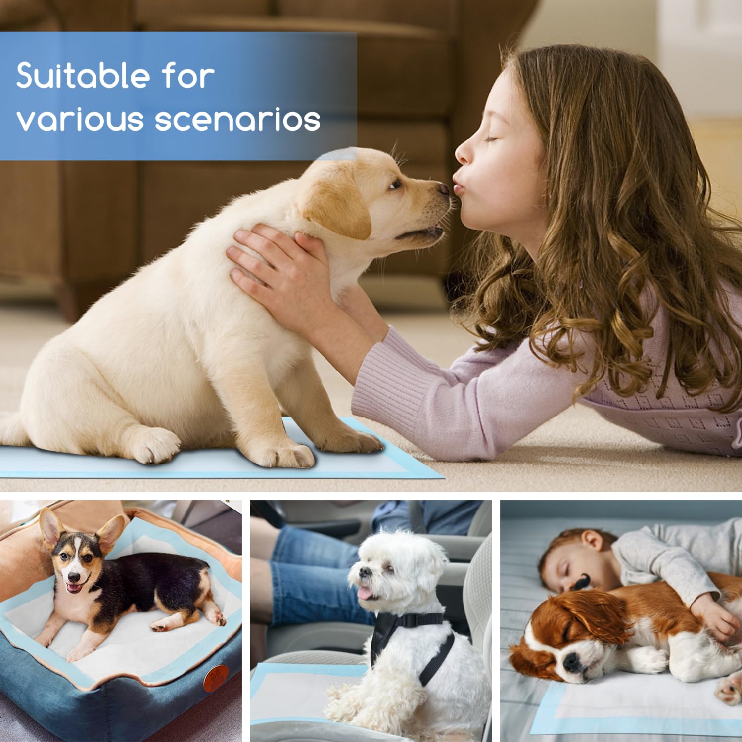 Nobleza Puppy Pads Ideal para cachorros y perros adultos en entrenamiento