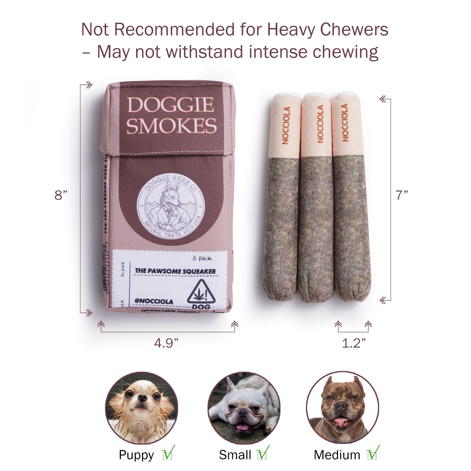 Juguete interactivo Nocciola para perros, fomenta juego supervisado