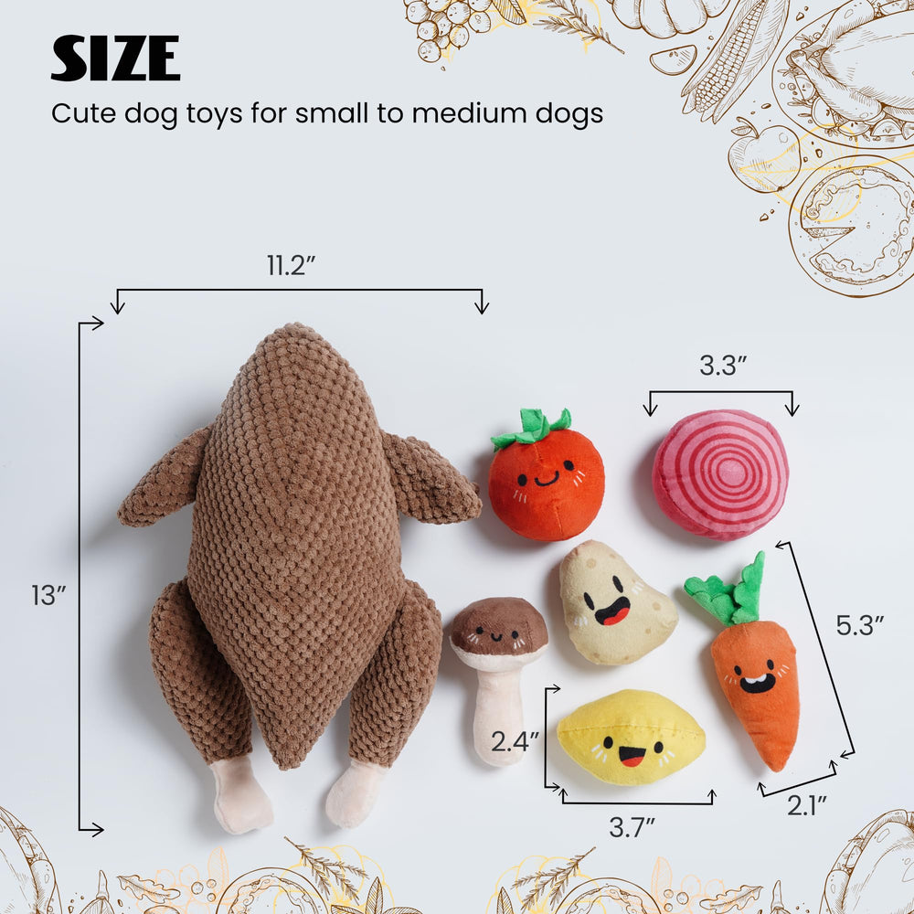 Nocciola Juguete 7 en 1 para perros con patata: juego interactivo y crujido para más diversión.
